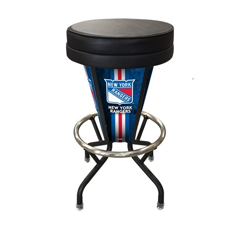 Lighted New York Rangers 30 Swivel Bar Stool